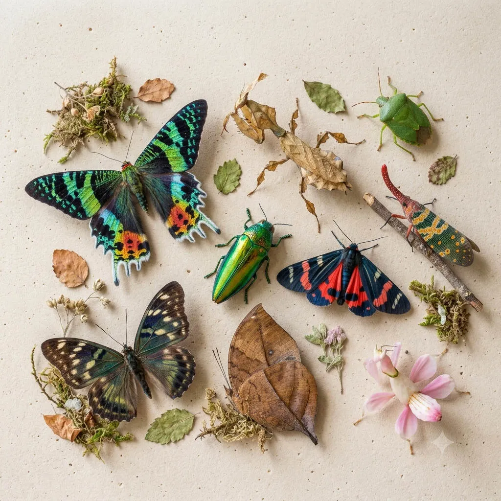 15 insectos que parecen flores: cuando el camuflaje alcanza la perfección