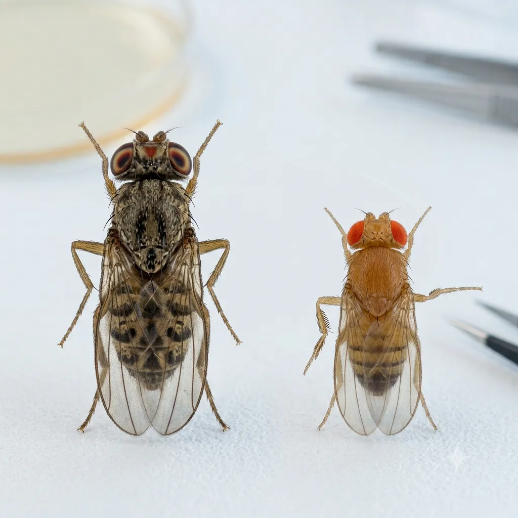 Drosophila hydei o melanogaster