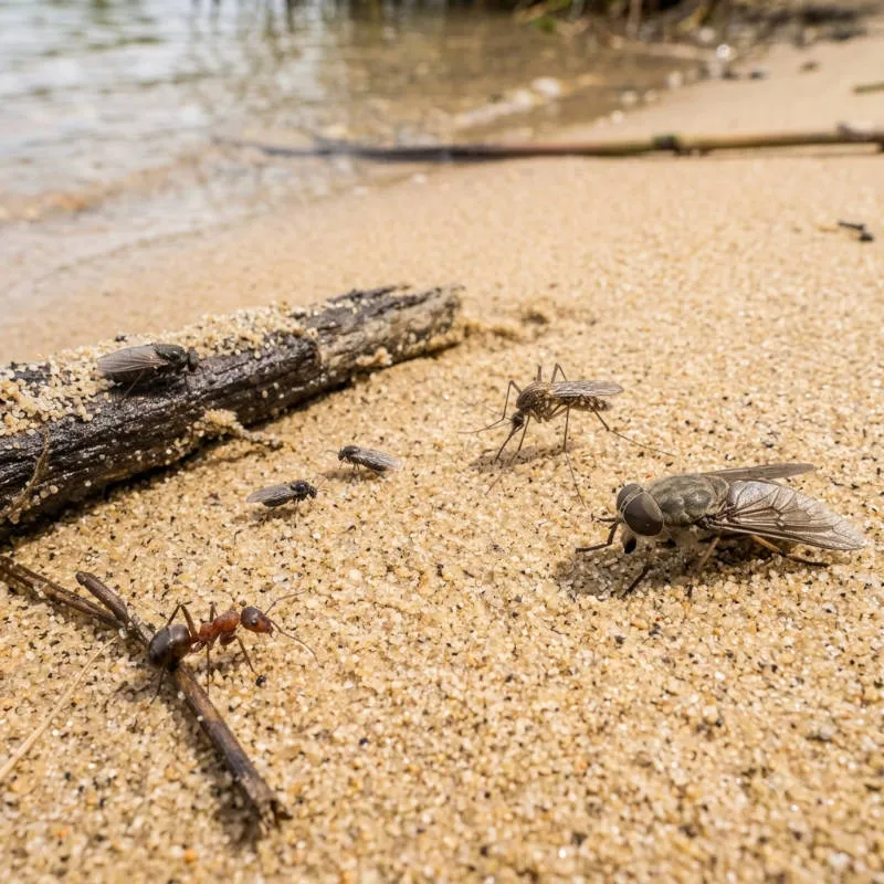 qué insectos pueden picarte en la playa