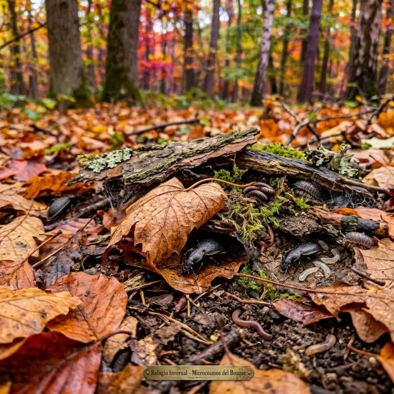 Dónde se esconden los insectos en otoño? El secreto de su supervivencia